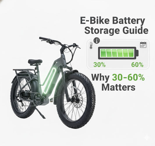 E-Bike Battery Storage Guide: Why 30–60% Matters