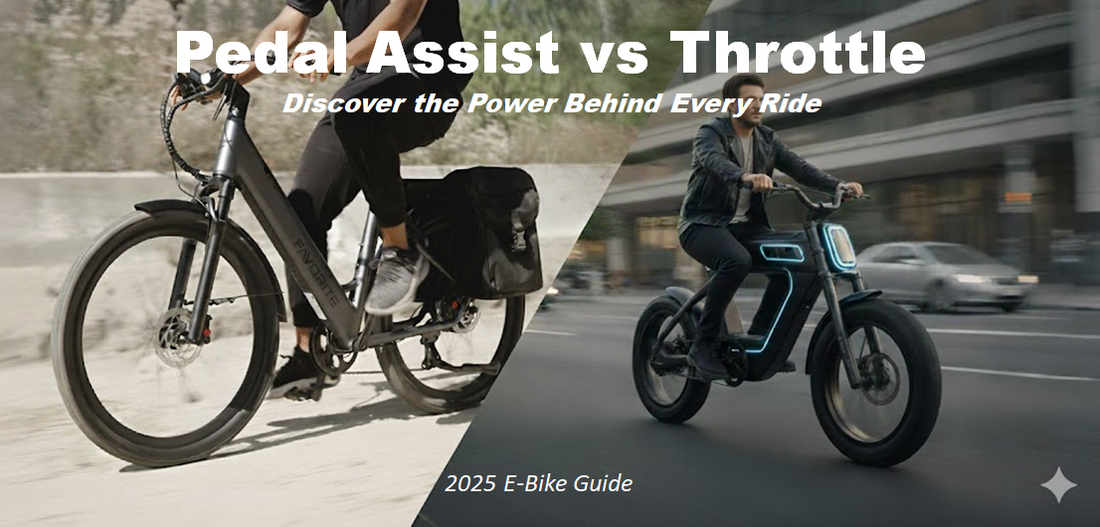 Throttle vs Pedal Assist: What’s the Difference on E-Bikes (2025 Guide)