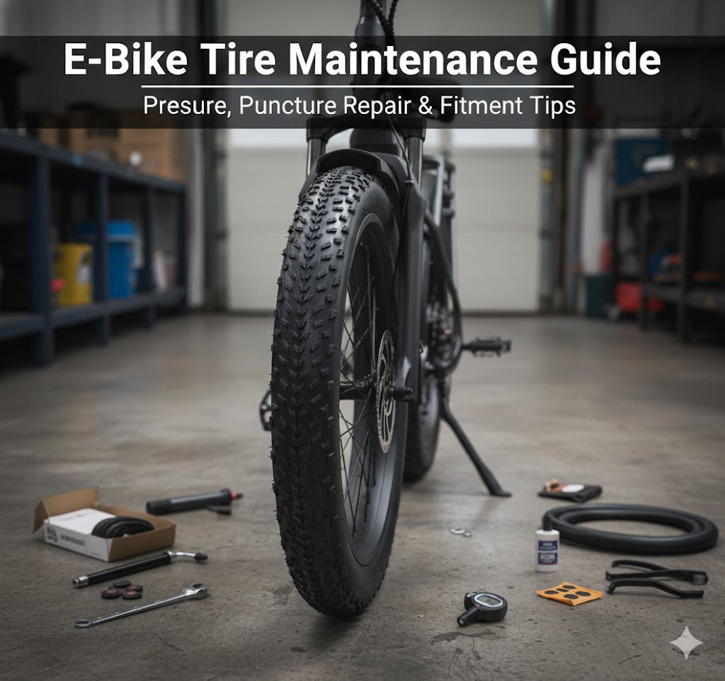 E-Bike Tire Maintenance Guide: Pressure, Puncture Repair & Fitment Tips