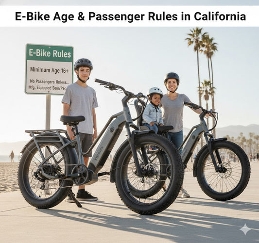 E-Bike Age & Passenger Rules in California
