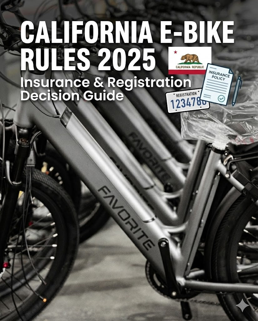 California E-Bike Rules 2025: Insurance & Registration Decision Guide