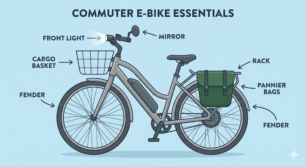 electric bicycle accessories OUXI Bike Parts and motorcycles. Best E-Bike Accessories for Daily