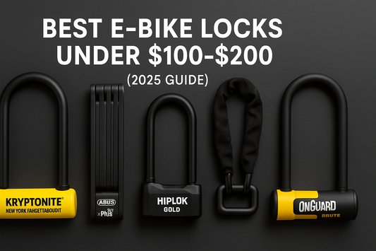 Best E-Bike Locks Under $100–$200 (2025 Guide)