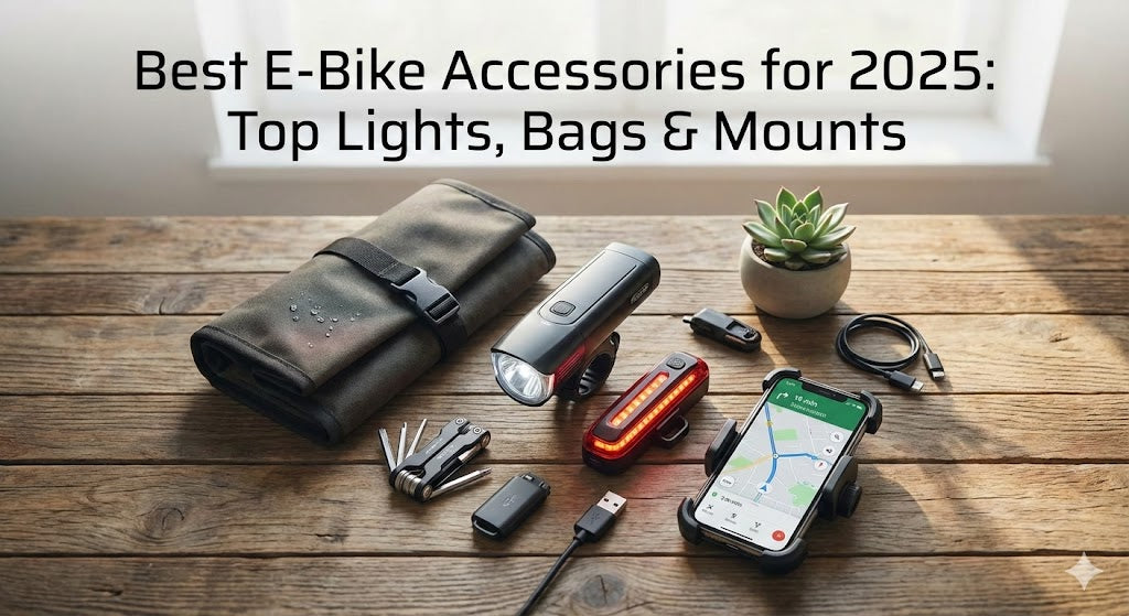 Best E-Bike Accessories for 2025: Top Lights, Bags & Mounts