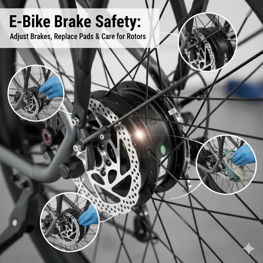 E-Bike Brake Safety: Adjust Brakes, Replace Pads & Care for Rotors