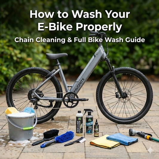 How to Wash Your E-Bike Properly: Chain Cleaning & Full Bike Wash Guide
