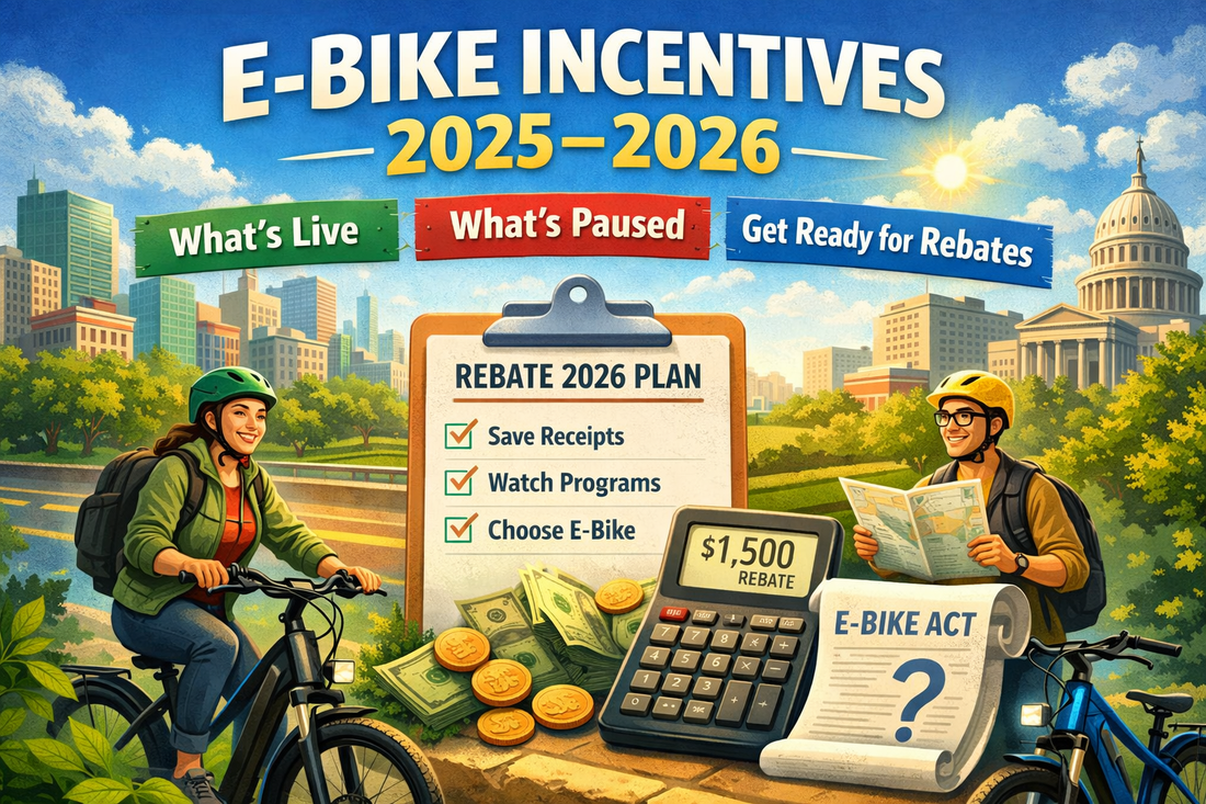 E-Bike Incentives 2025–2026: What’s Live, What’s Paused, and How to Get Ready for Next Year’s Rebates