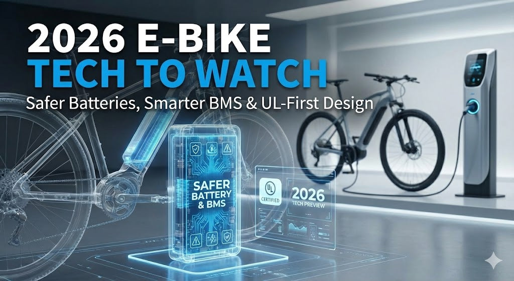 2026 E-Bike Tech to Watch: Safer Batteries, Smarter BMS & UL-First Design