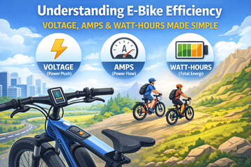 Understanding E-Bike Efficiency: Voltage, Amps & Watt-Hours Made Simple
