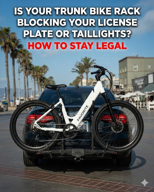 Is Your Trunk Bike Rack Blocking Your License Plate or Taillights? How to Stay Legal