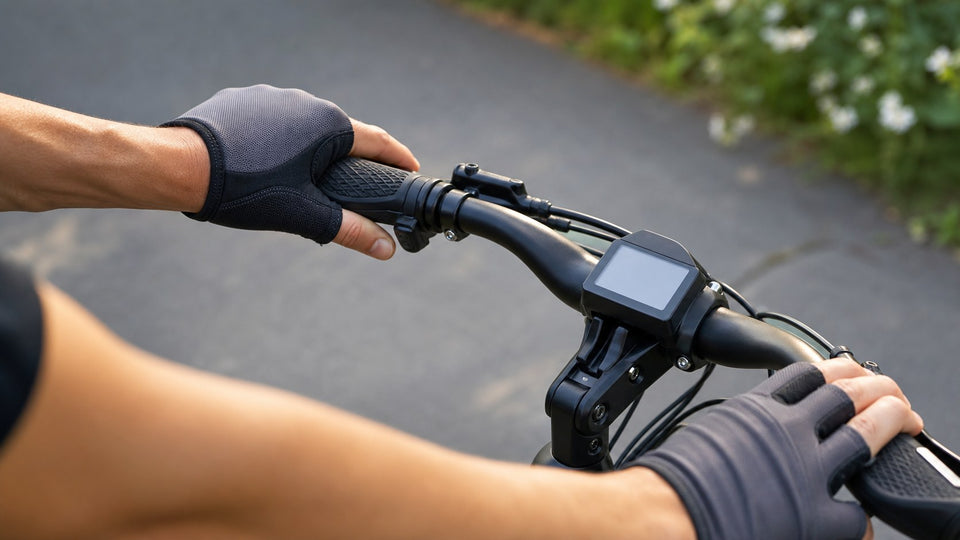E-bike handlebar grips and rider hand position for comfort tips