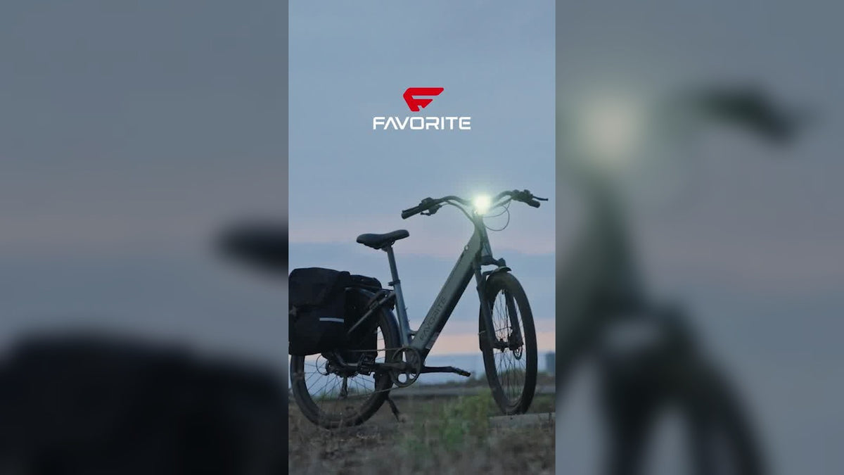 FavoriteBikes e-bike prepared for rain cover and storage checklist