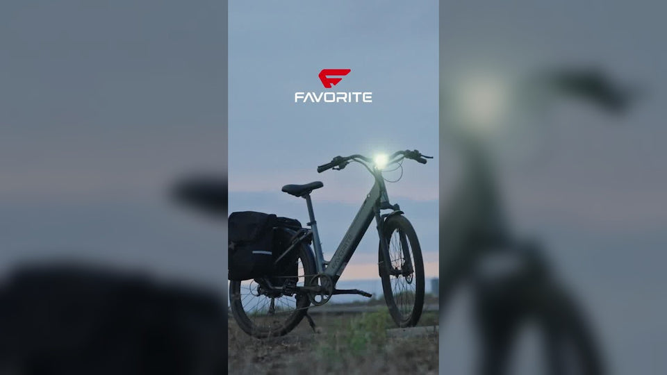 FavoriteBikes e-bike prepared for rain cover and storage checklist