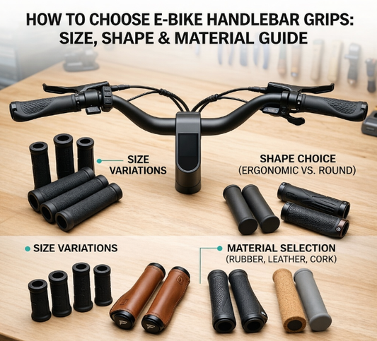 How to Choose E-Bike Handlebar Grips: Size, Shape & Material Guide