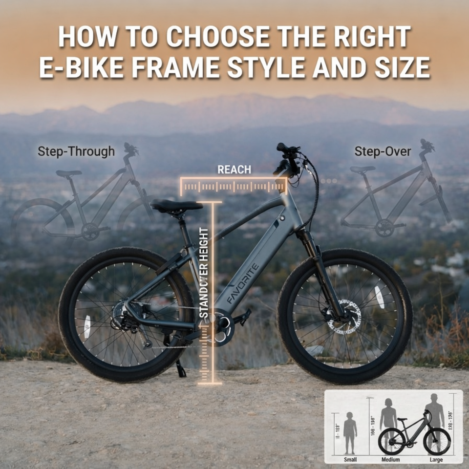 How to Choose the Right E-Bike Frame Style and Size (2026 Guide)