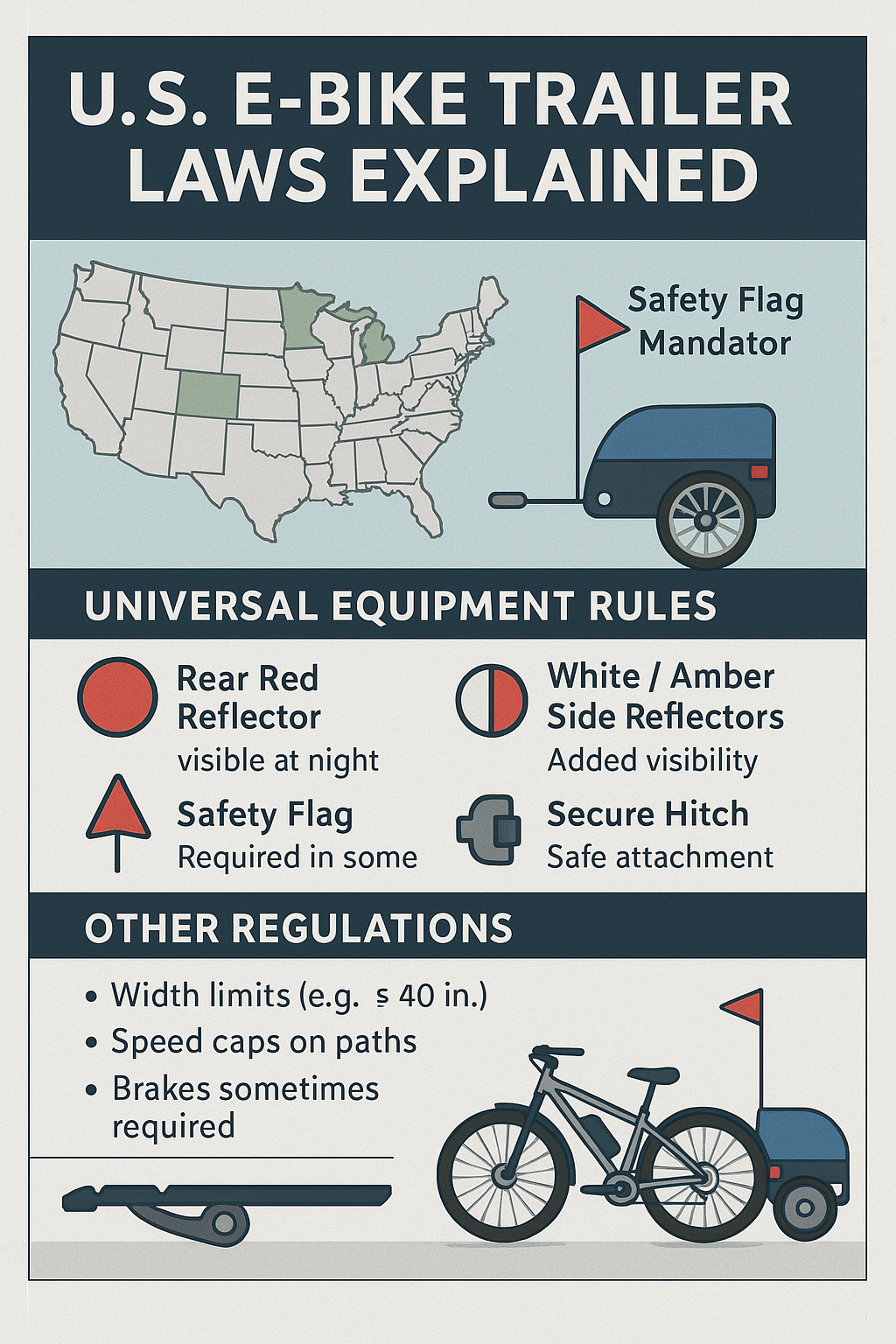U.S. E-Bike Trailer Laws Explained
