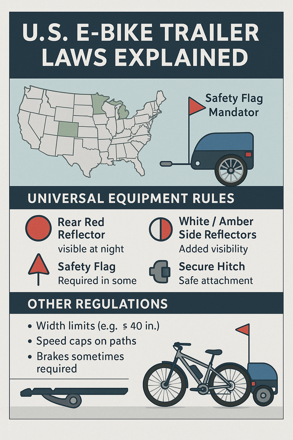 U.S. E-Bike Trailer Laws Explained
