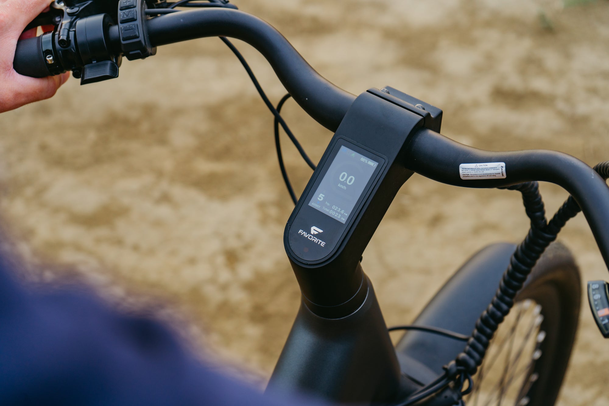 FavoriteBikes cockpit and handlebar controls, illustrating setup checks for rear awareness accessories.