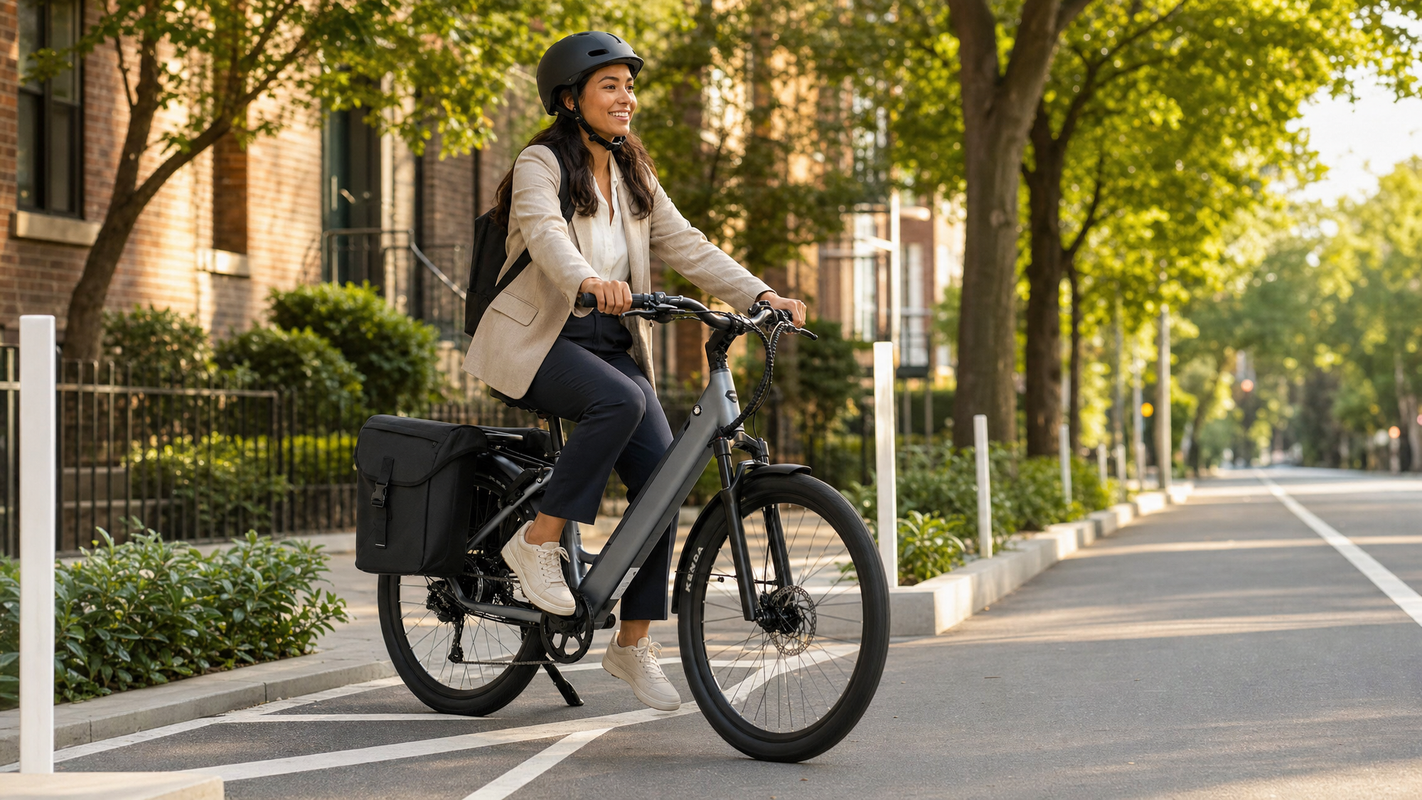 FavoriteBikes commuter e-bike prepared for a daily ride