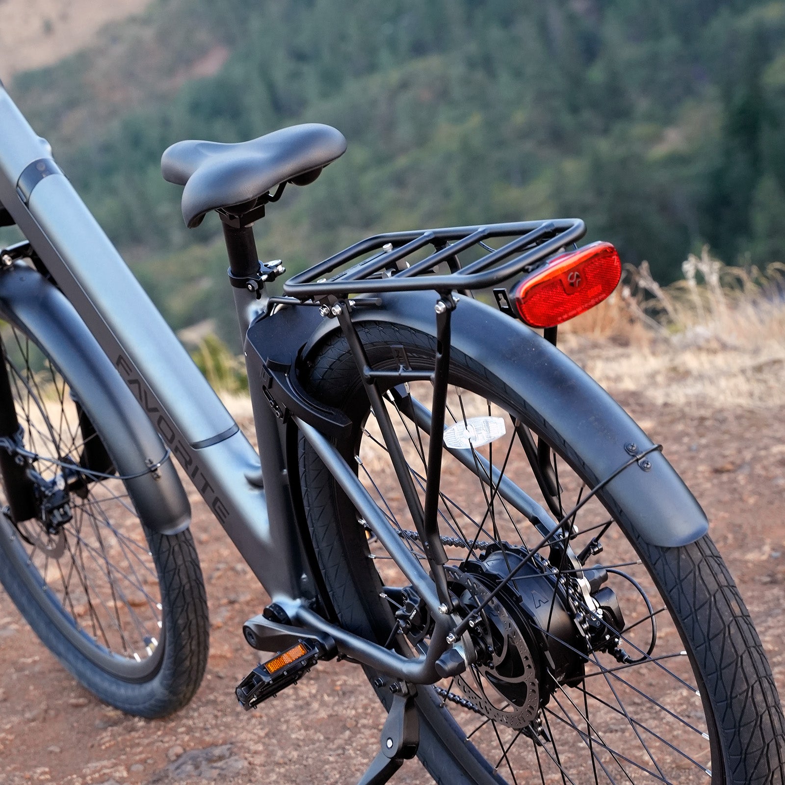 Hybrid Series E-Bike Rack & Custom Rear Lights - Favoritebikes